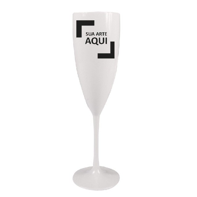Taça champagne personalizada sua arte aqui