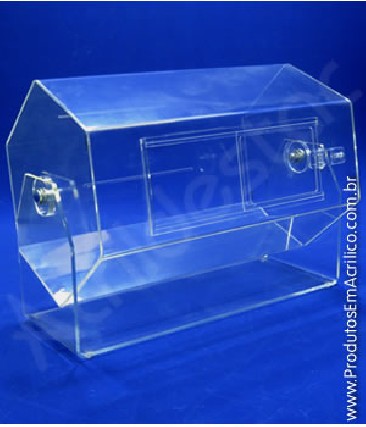 Foto 1 - Urna de acrilico cristal giratoria st146
