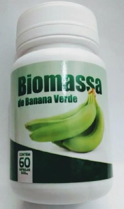 Foto 1 - Biomassa de banana verde 60 cps 500mg